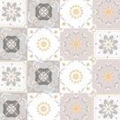 Azulejo Adesivo Lavável Azulejo Portugues Em Tons De Rosa Bege E Branco Para Cozinha