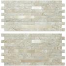 Azulejo AULIGET Sandstone Faux Stone Peel Stick 20 folhas 30x15cm