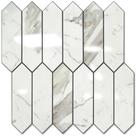 Azulejo Backsplash Vamos Tile Branco Carrara brilhante 32,5 x 32,5 cm