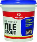 Azulejo branco Grout Red Devil 0428 pré-misturado 473 ml para reparos