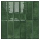 Azulejo de parede DEWOO Peel and Stick Subway Backsplash Green 30x30cm