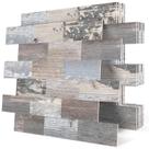 Azulejo de parede DEWOO Rustic Peel and Stick autoadesivo de 10 folhas