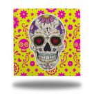 Azulejo Quadro Decorativo Caveira Mexicana 15x15cm + Suporte Azulejo Quadro Decorativo Caveira Mexicana 15x15cm + Suporte