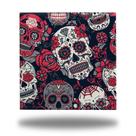 Azulejo Quadro Decorativo Caveira Mexicana 15x15cm + Suporte Azulejo Quadro Decorativo Caveira Mexicana 15x15cm + Suporte