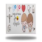Azulejo Quadro Decorativo Medicina Alergista 15x15cm + Suporte Azulejo Quadro Decorativo Medicina Alergista 15x15cm + Suporte