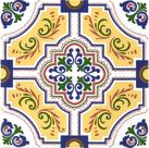 Azulejos Colonial Português em porcelana decorativo kit com 12 peças
