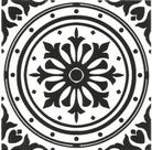 Azulejos Colonial Português em Porcelana decorativos black on kit com 12 peças
