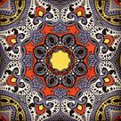 Azulejos Colonial Português em porcelana decorativos mandala blue kit com 12 peças
