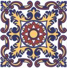 Azulejos Colonial Português em porcelana kit com 12 peças