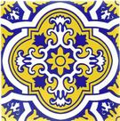 Azulejos Colonial Português em Porcelana kit com 12 peças