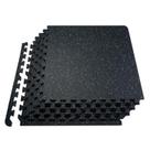 Azulejos de ginástica VEVOR Rubber Top com espuma EVA 24x24in e 6 ladrilhos