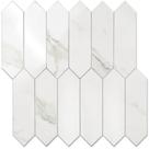 Azulejos de parede Vamos Tile Glossy White Marble 32,5x32,5 cm 10 folhas