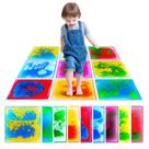 Azulejos sensoriais SMALL FISH Liquid Play Mats 9 unidades para crianças