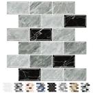 Azulejos URCOLOR Peel Stick Backsplash de 10 folhas 30x30 cm cinza