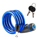 B-TEK - Cadeado Trava Bicicleta e Moto 70cm 2 Chaves Azul