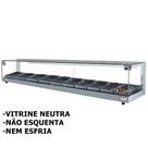 B-VN150 - Vitrine Neutra Beta 1,50m Prata - Bivolt - Omega