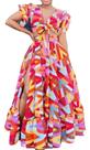 B0232-Conjunto Festa Evento Luxo Saia Cropped Colorido Jl521