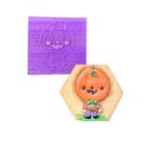 B28 carimbo para biscoitos confeitaria artesanato halloween abóbora