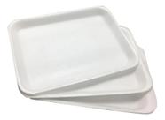 B3 Bandeja de Isopor Rasa Branca com 400 unidades