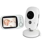 Babá Eletrônica com Câmera Noturna Áudio Bidirecional Monitor Tela LCD Sensor de Temperatura Movimento para Segurança Bebê Quarto