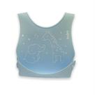 Bababador de Silicone Com Pega Migalhas Azul - Buba
