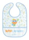 Babador azul Yum! com bolso coletor de migalhas Multikids Baby