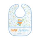 Babador azul Yum! com bolso coletor de migalhas Multikids Baby