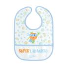 Babador azul Yum! com bolso coletor de migalhas Multikids Baby
