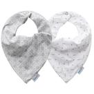Babador Bandana Baby Joy Clássicos Cinza - 2 Unidades