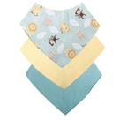 Babador Bandana Bebê Kit Com 3 Menino Safari Verde
