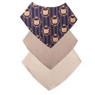 Babador Bandana Bebê Kit Com 3 Menino Urso Real