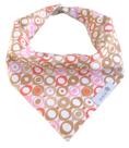 Babador bandana círculos rosa