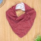 Babador Bandana com Estampa Póa Vermelho Babador Bandana com Estampa Póa Vermelho