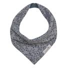 Babador bandana floral fustão jeans