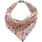 Babador bandana jardim rosa