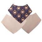 Babador Bandana Para Bebê Menino Urso Real Kit Com 3 Babador Bandana Para Bebê Menino Urso Real Kit Com 3