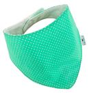 Babador Bandana Slim - Poá Verde Tifany - 1 peça