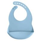 Babador Bebê com Bolso Pega Migalhas Lavável Silicone Buba