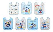 Babador bebê impermeável semaninha disney kit 7-peças
