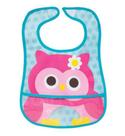 Babador Buba Plastificado com Bolso Coruja