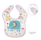 Babador com bolso arco íris 13241