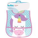 Babador Com Bolso Unicórnio Rosa Tecido Impermeável