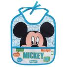 Babador Com Porta Migalhas Mickey Azul 03089 - Baby Go