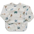 Babador de bebê Bubba Bear com mangas impermeáveis, 6 a 3 anos, reciclado