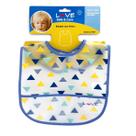 Babador de Plástico Com Bolso Fácil Vestir Love Triângulos Babador de Plástico Com Bolso Fácil Vestir Love Triângulos