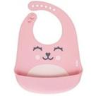 Babador De Silicone Bebê Impermeável Buba - Bichinho Rosa