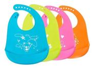 Babador De Silicone Bebê Impermeável Infantil Estampado
