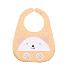 Babador de Silicone Com Bolso Bebê Mami Bichuus Papi 20x29cm