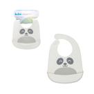 Babador de silicone com pega-migalhas Gumy Off White