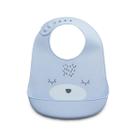Babador de Silicone com Pega Migalhas Impermeável Infantil
